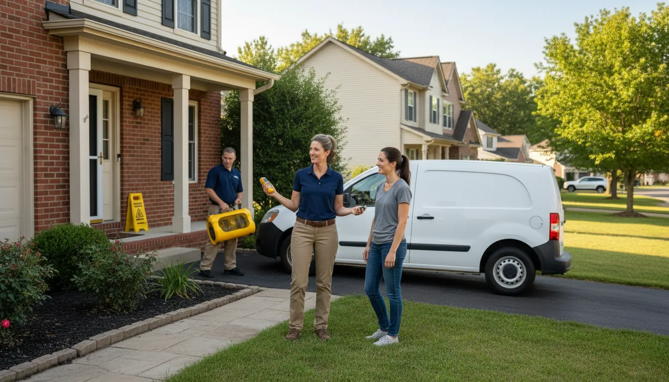 Residential water damage restoration in Felt, ID